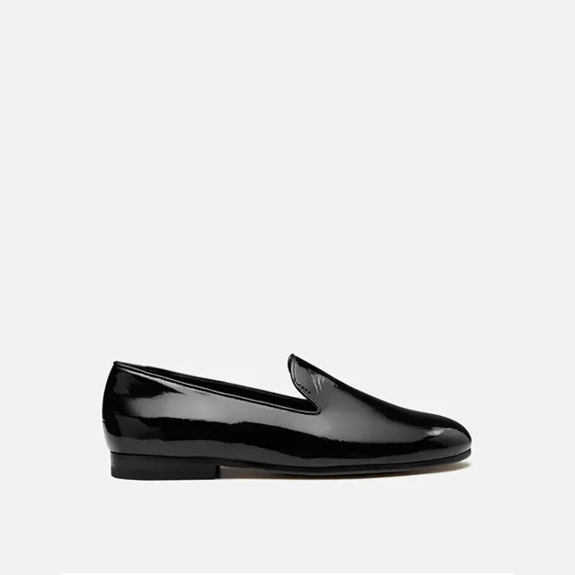 Cecilia Bringheli Positano Black pantofi lac negru