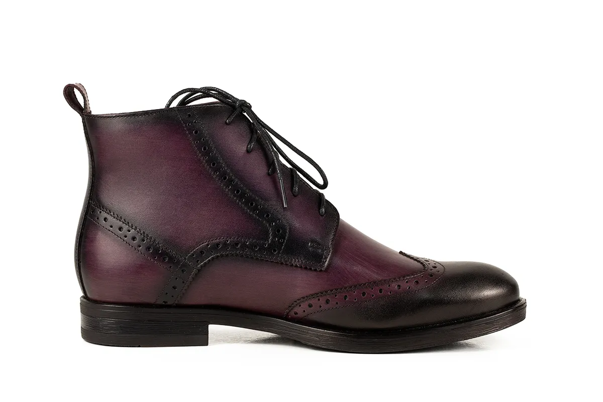 Lucas Ghete 850 bordeaux ghete piele iarna