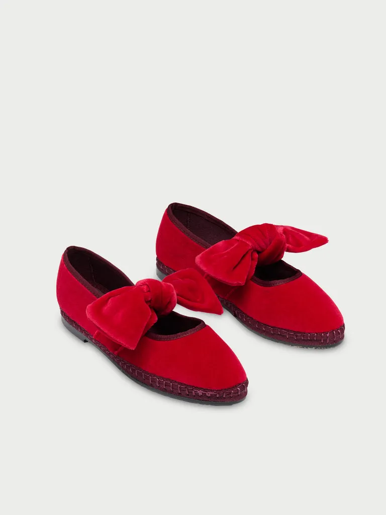 Pantofi Slipper Flagelus Lyra Claret visinii catifea