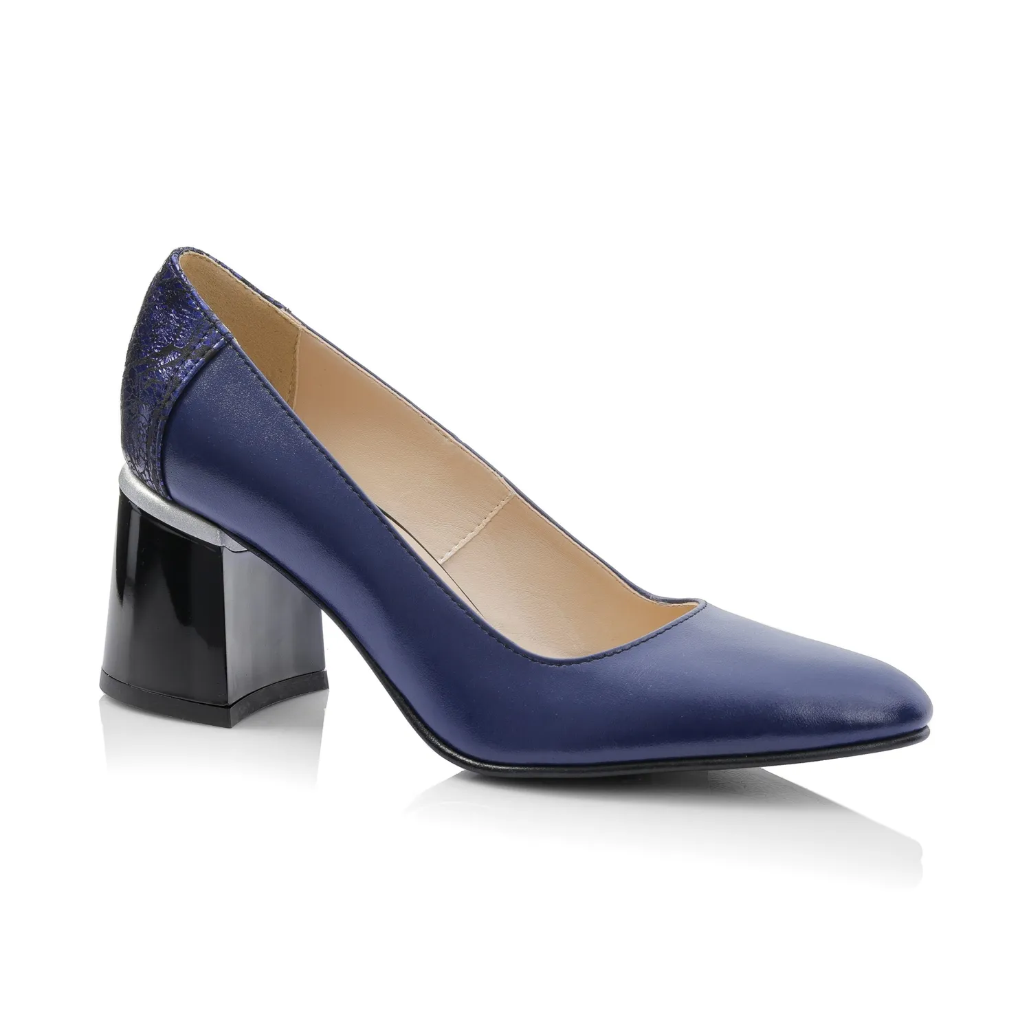 Catinca Shoes A64 BBS pantofi dama blue box piele