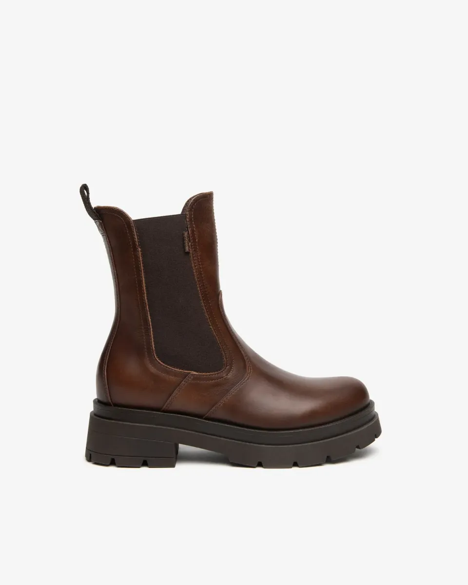 NeroGiardini ghete Chelsea piele dama toc 5 cm