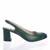 Catinca Shoes 28 VB sandale damă piele naturală verde box