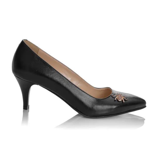 Catinca Shoes A43 N pantofi damă piele negru box