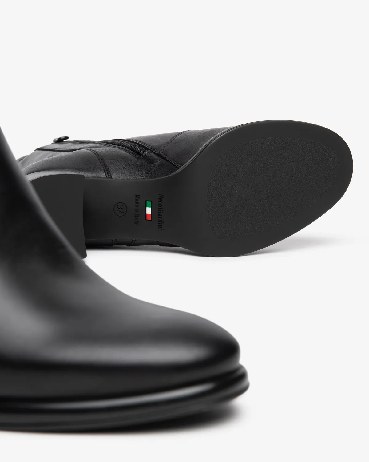 NeroGiardini botine damă piele toc bloc 60 mm