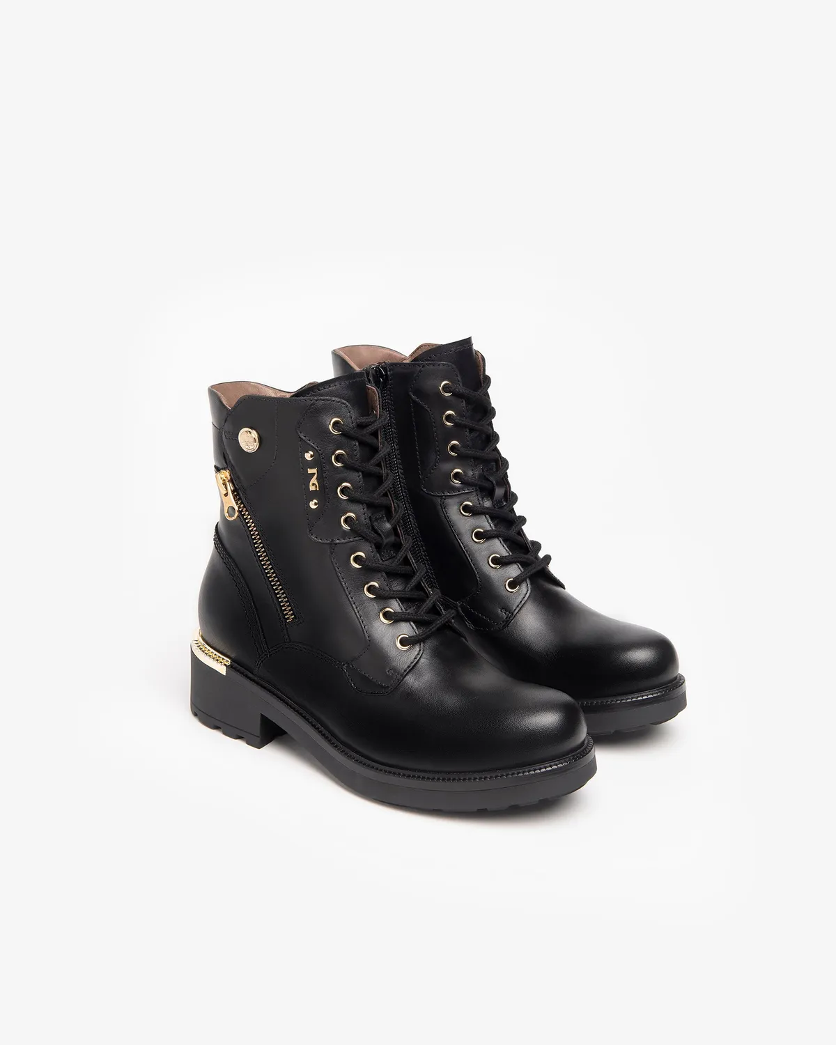 NeroGiardini bocanci piele damă combat de iarnă
