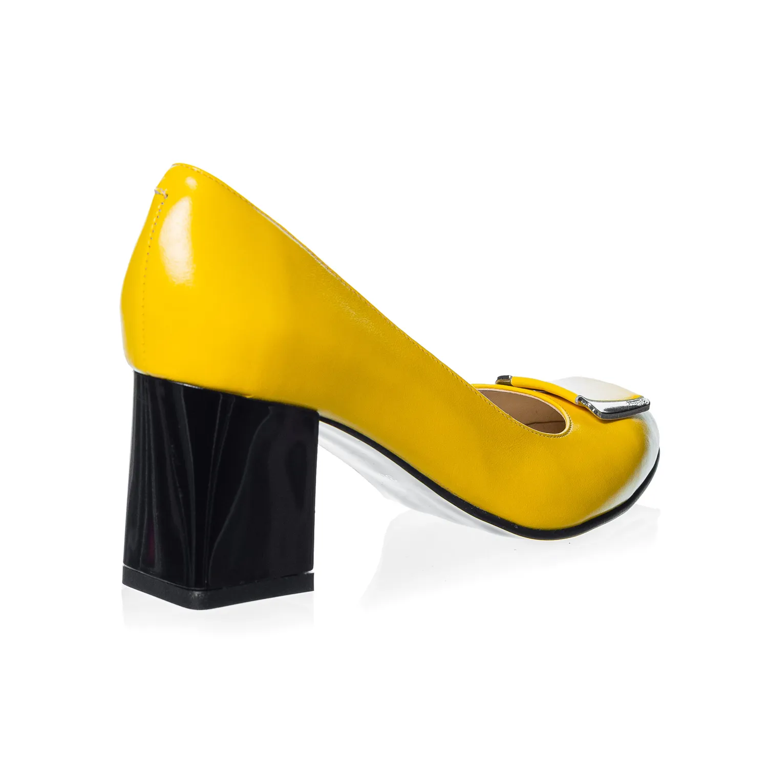 Pantofi dama piele naturala Catinca Shoes A38 GB galben