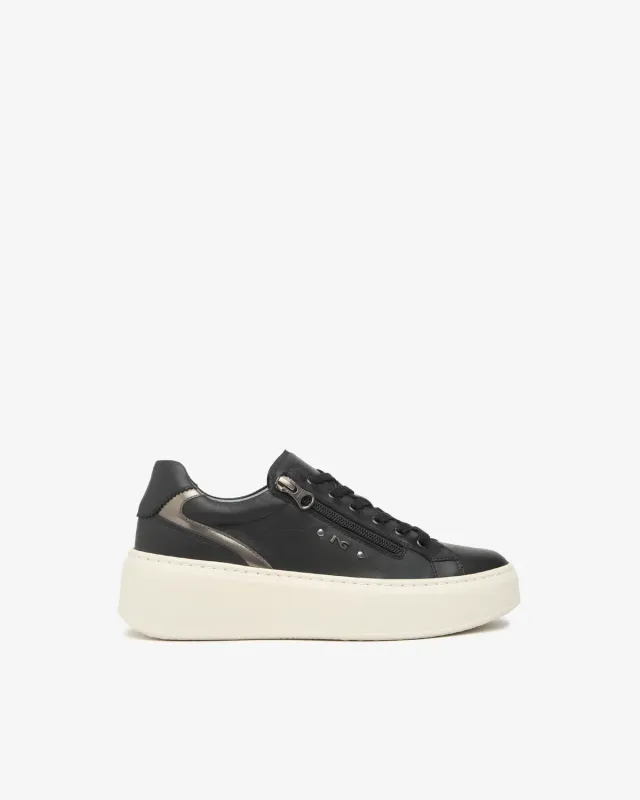 Sneakers damă NeroGiardini piele branț memory