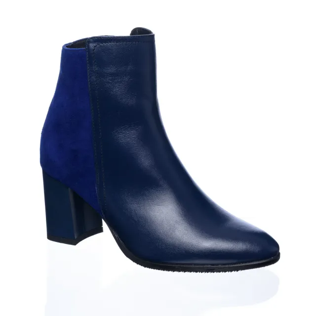Catinca Shoes GX31 ABA ghete dama piele albastru box