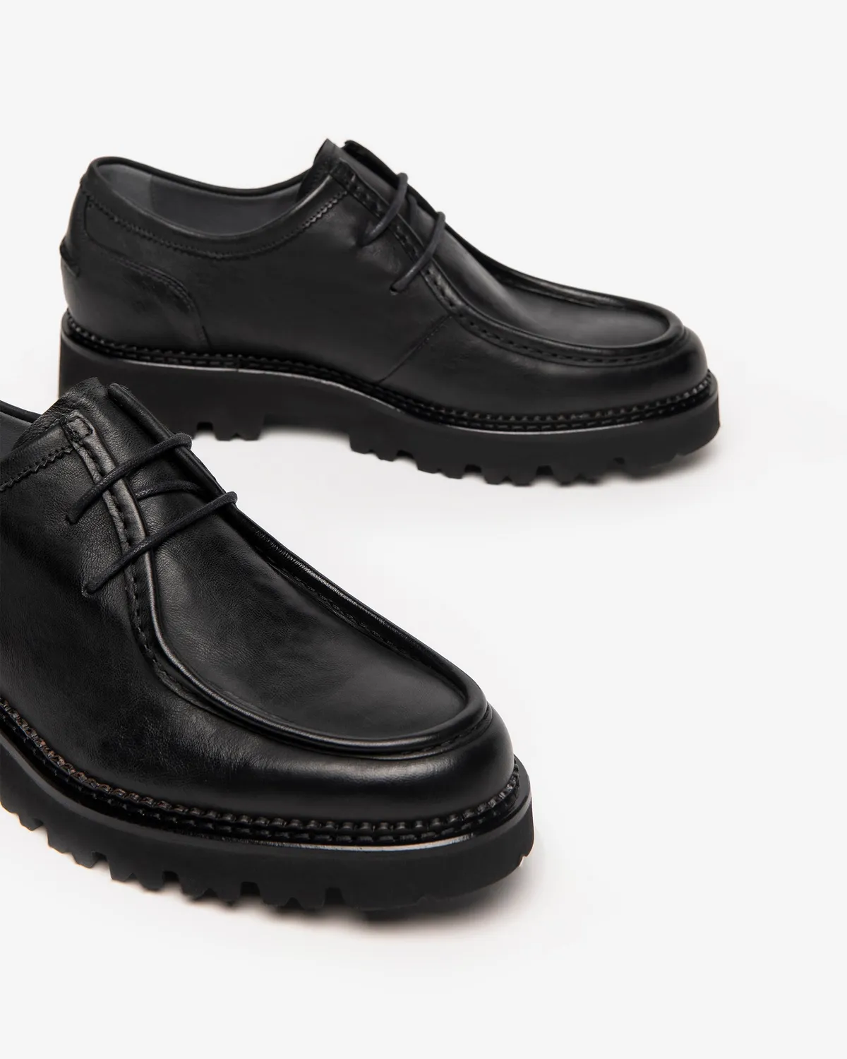 NeroGiardini Pantofi Barbati Derby Piele cu Siret Minimalisti