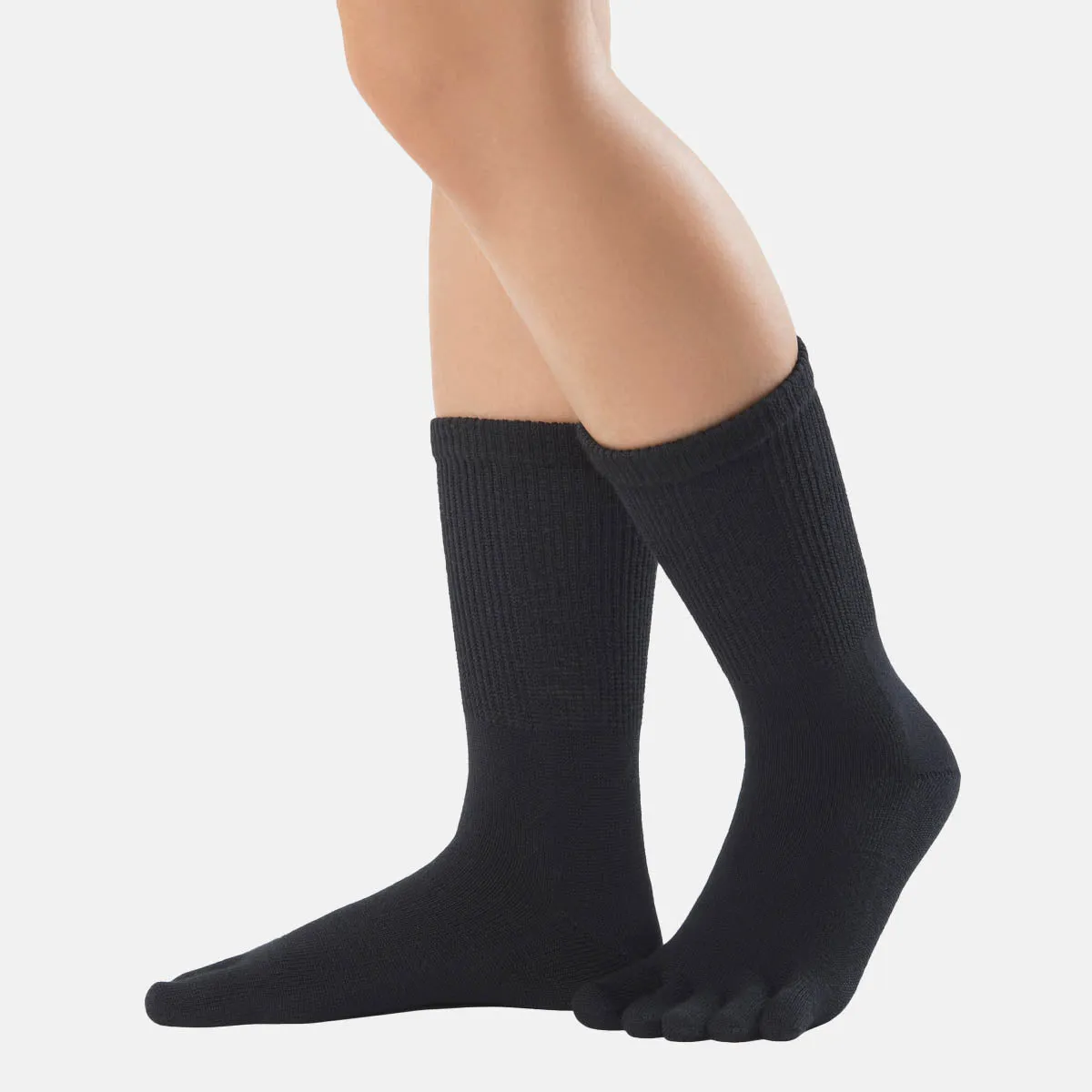 Bär Relax Midi sosete cu degete negre bumbac