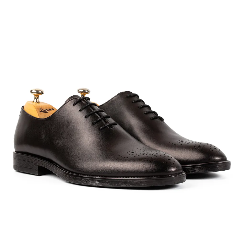 Lucas Shoes Elegant 900 pantofi barbati negru pictati manual