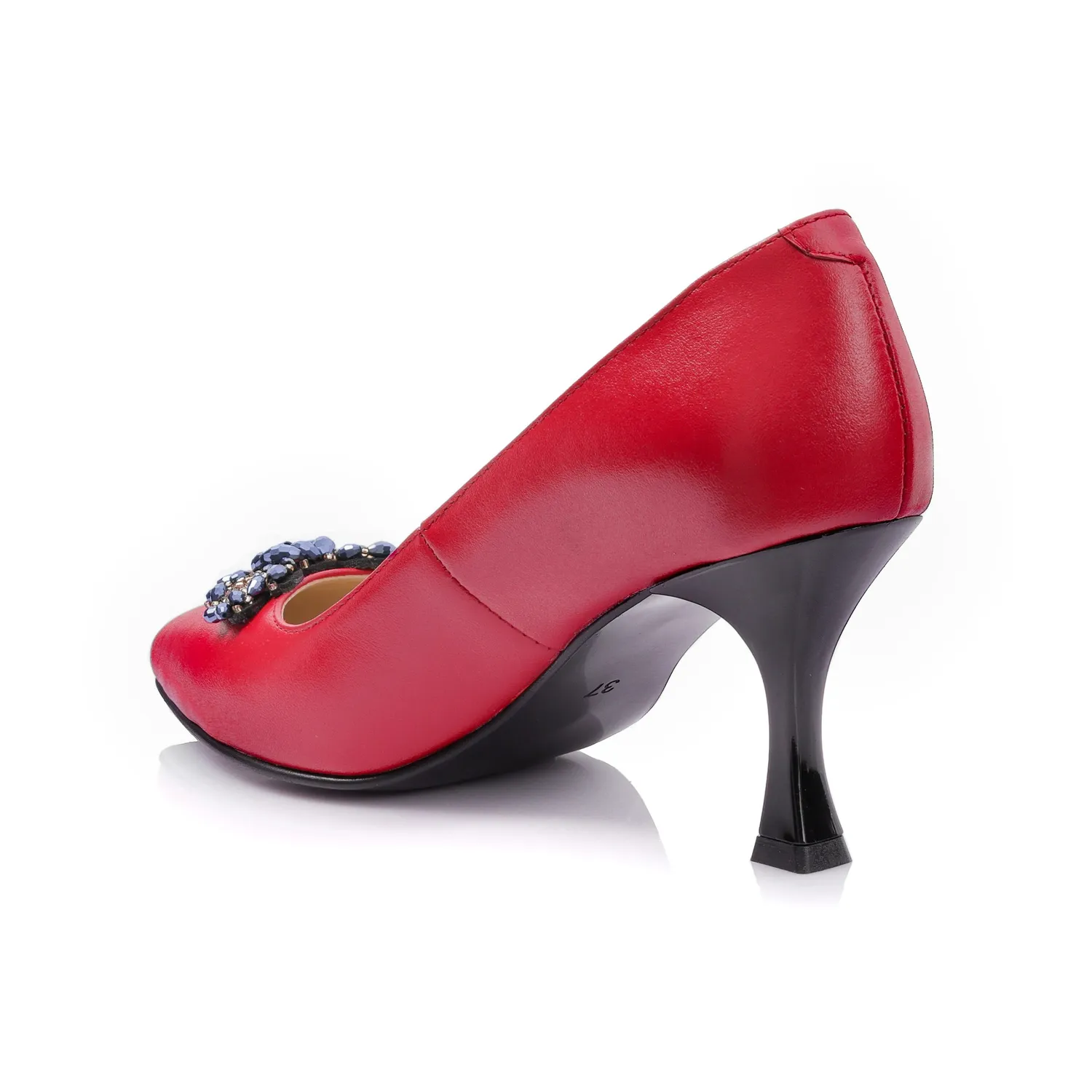 Catinca Shoes A63 RB pantofi damă piele roșie