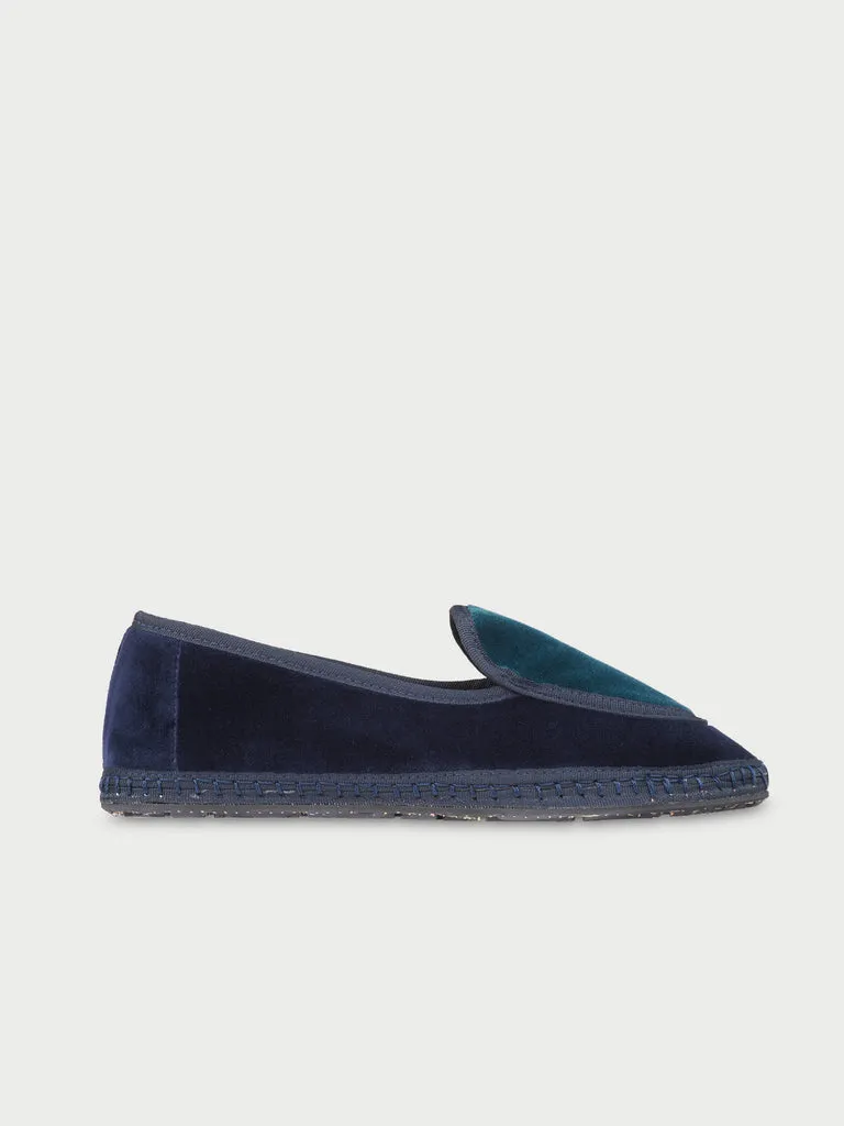Flagelus Catherine pantofi belgian bleumarin catifea