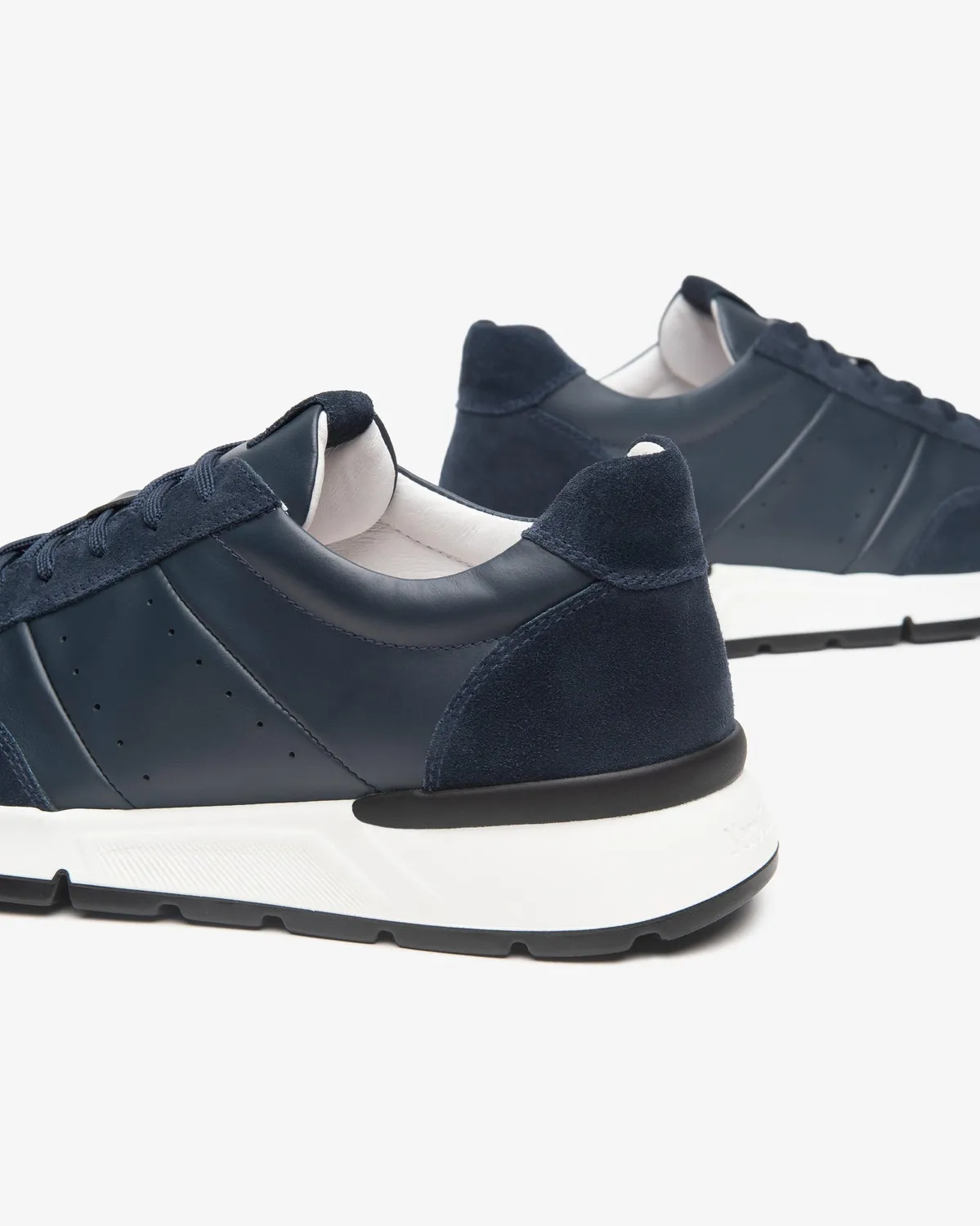 NeroGiardini sneakers piele și piele întoarsă bărbați