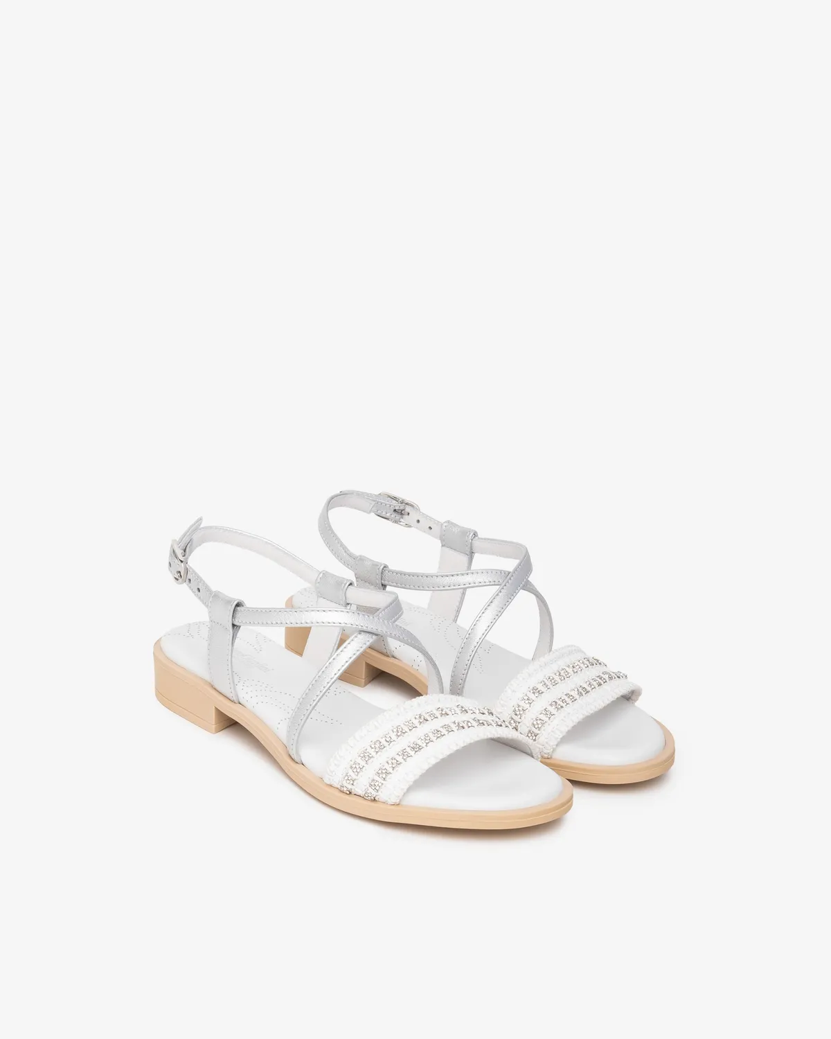 NeroGiardini sandale piele dama vara material textil