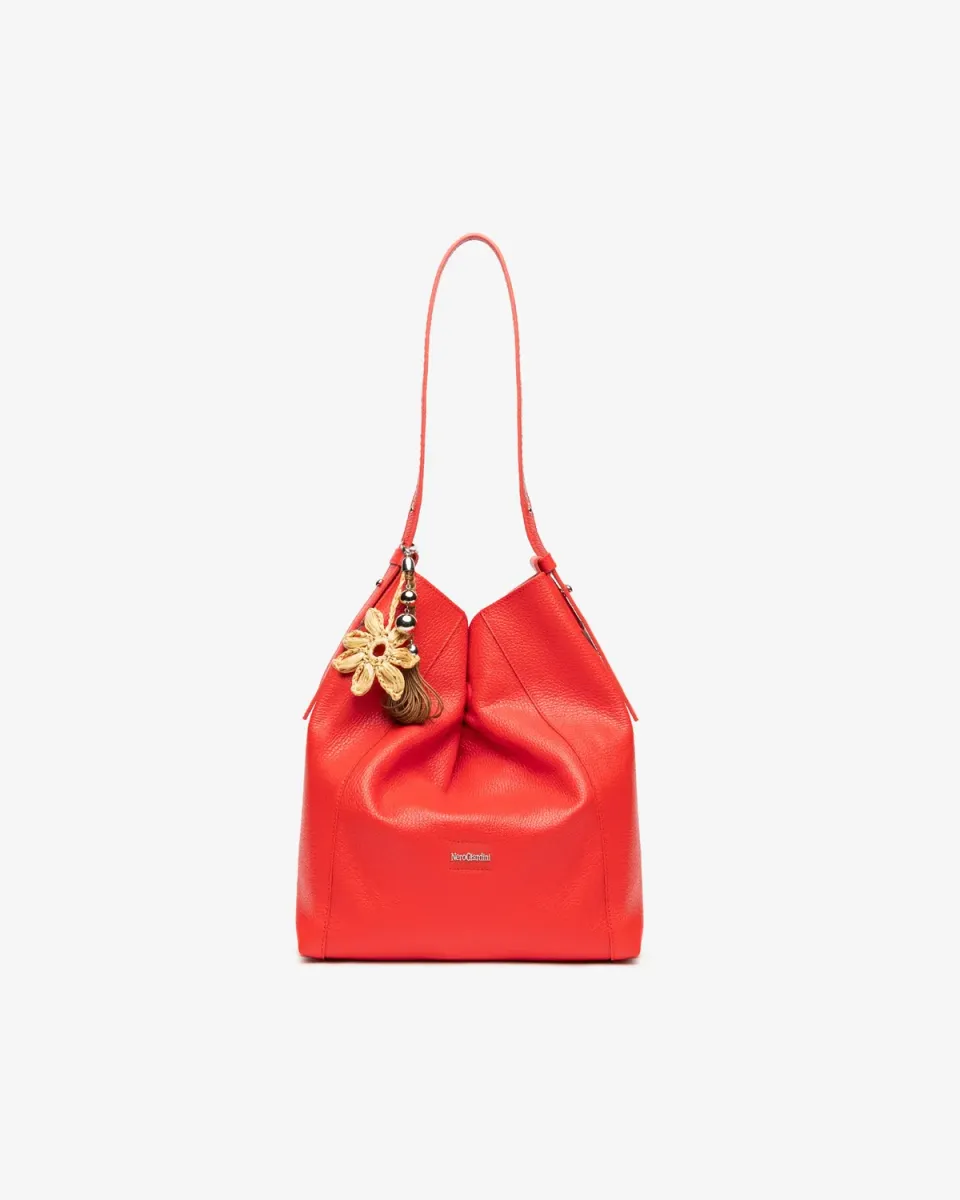 NeroGiardini Bucket geanta dama piele de umar