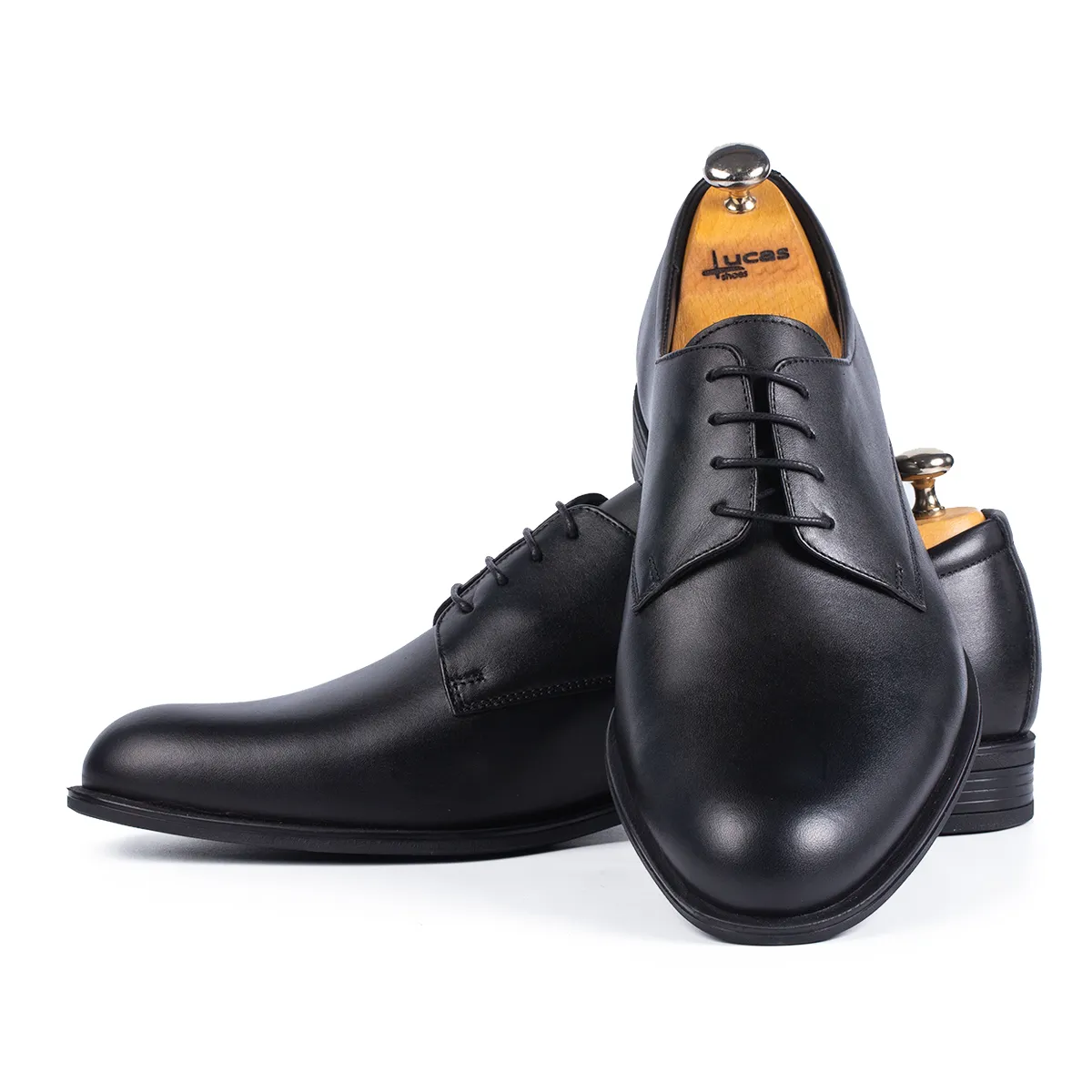 Lucas Shoes Elegant 746 pantofi barbati negri piele