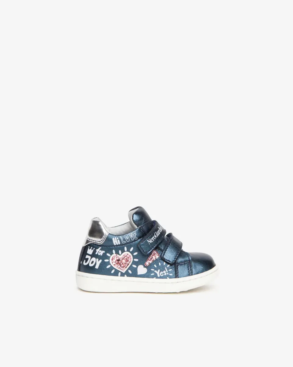 NeroGiardini Baby sneakers piele fetite primii pasi