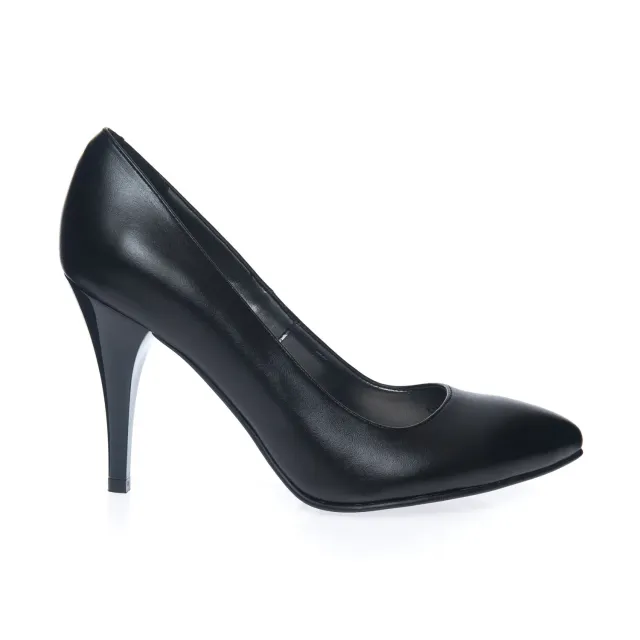 Catinca Shoes 2691 pantofi stiletto piele negru box