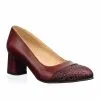 Catinca Shoes A3 BOVP pantofi dama bordo piele naturala