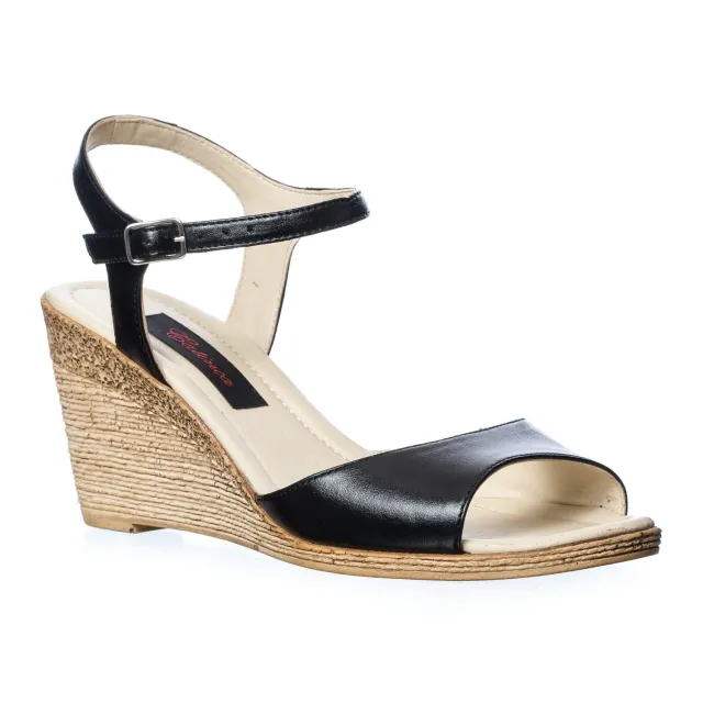 Catinca Shoes P14 N sandale dama negre piele naturala