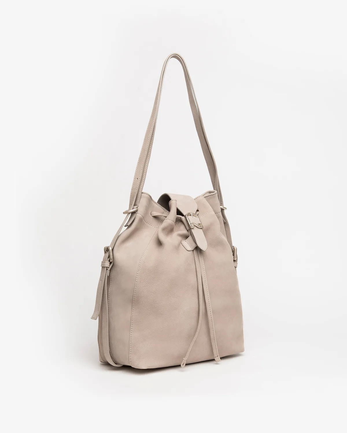 NeroGiardini geanta dama galeata piele bucket marime PZ