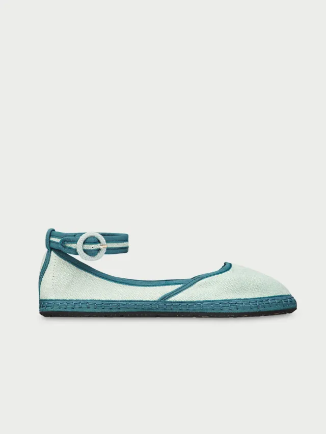 Flagelus Phoebe balerini in bleu cu bareta