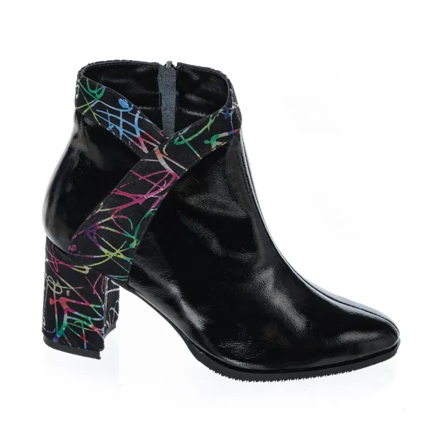 Catinca Shoes GX44 NBFC ghete dama negru box piele