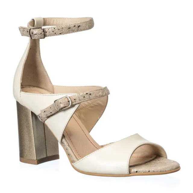Catinca Shoes S101 BFA sandale dama bej piele naturala