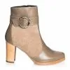 Catinca Shoes GX25 KBA ghete dama kaki box antilopa piele