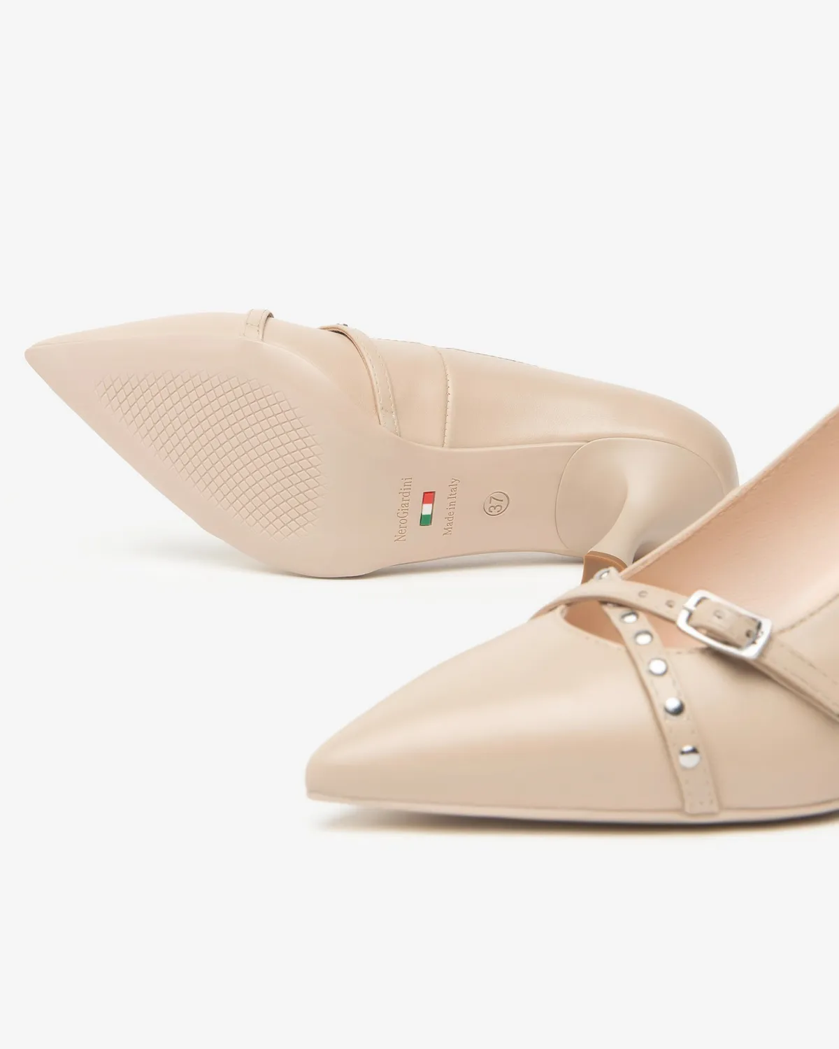 NeroGiardini Premium Pantofi cu Toc Dama Piele 75mm