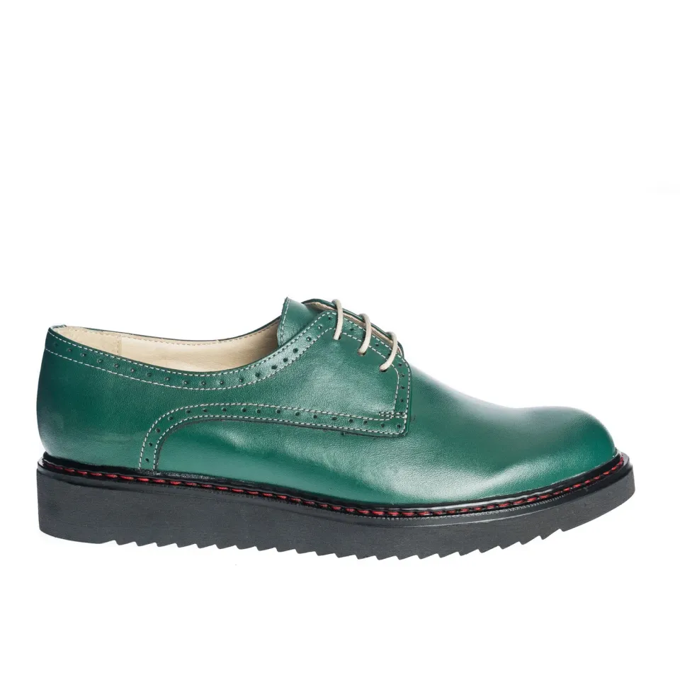 Catinca Shoes G33 V pantofi piele verde