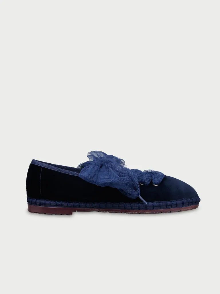 Flagelus Ginevra Navy papuci albastru velur