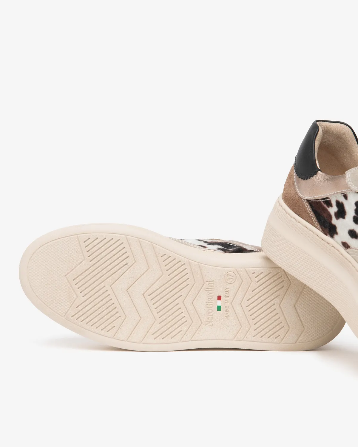 NeroGiardini sneakers dama platforma print animal