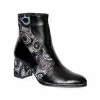 Catinca Shoes GX41 NBL ghete piele negru lacrima