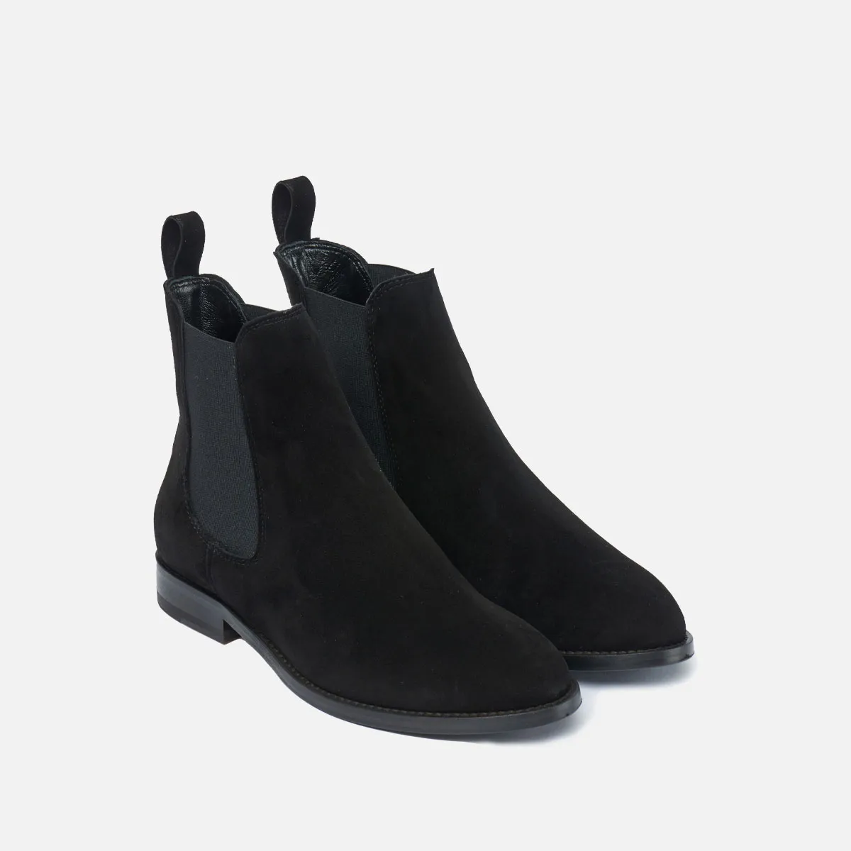 Cecilia Bringheli Sessanta Black Suede ghete chelsea negre