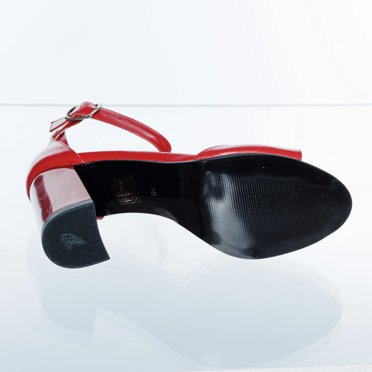 Catinca Shoes D25 R sandale dama piele rosu box