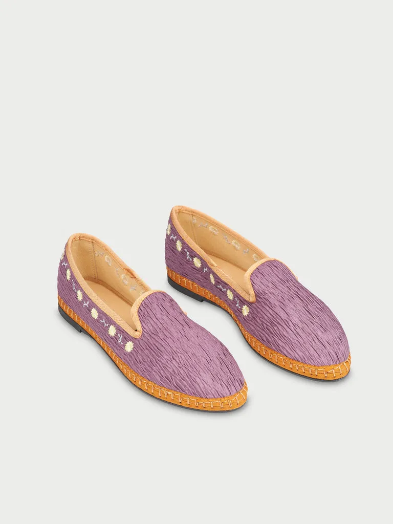 Flagelus Smoking Daisy Purple pantofi bumbac mov