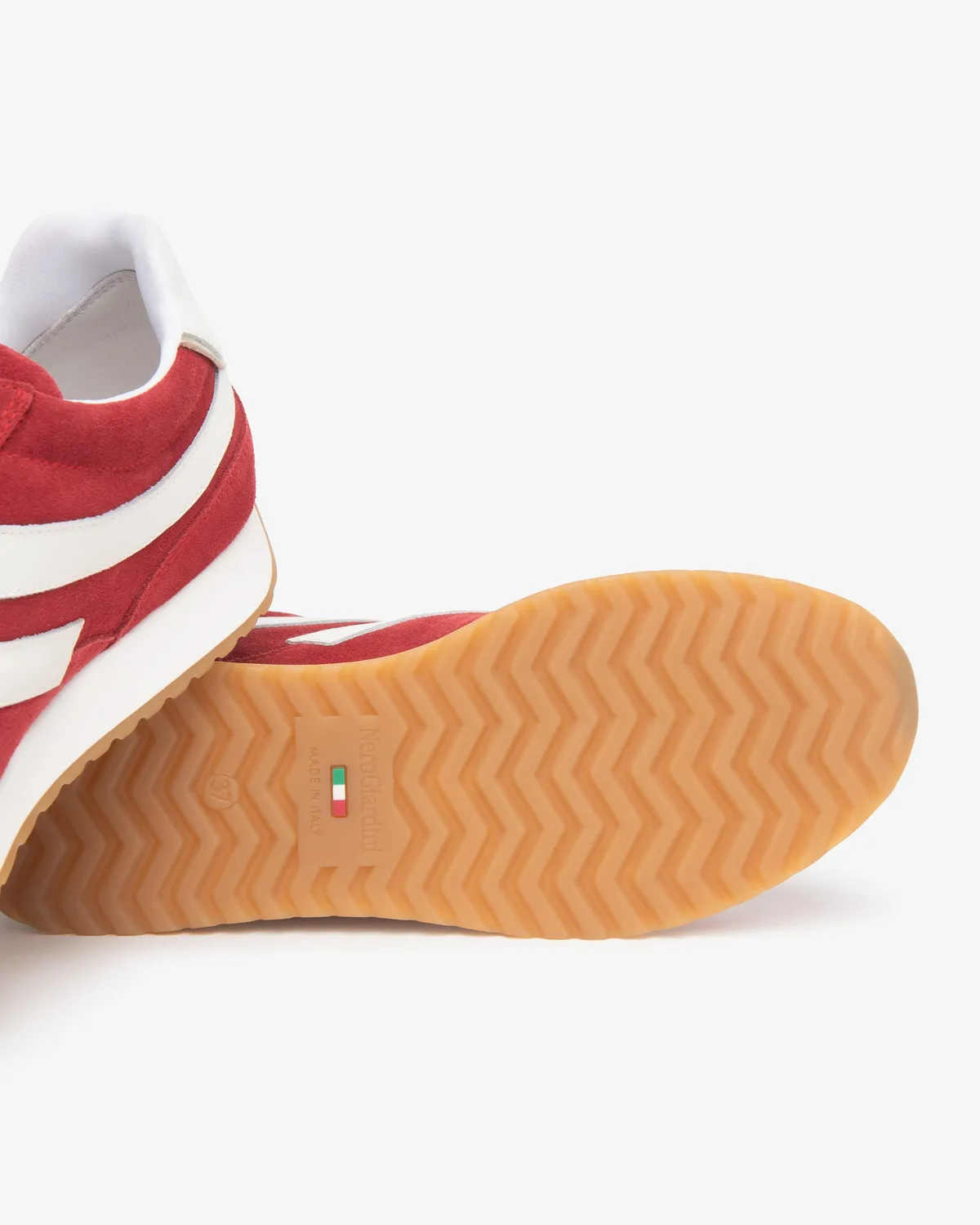 NeroGiardini sneakers damă piele cu branț Memory