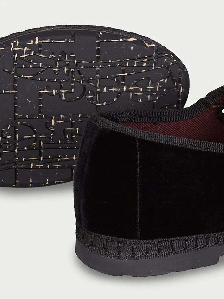 Flagelus Matilda Black pantofi negri catifea