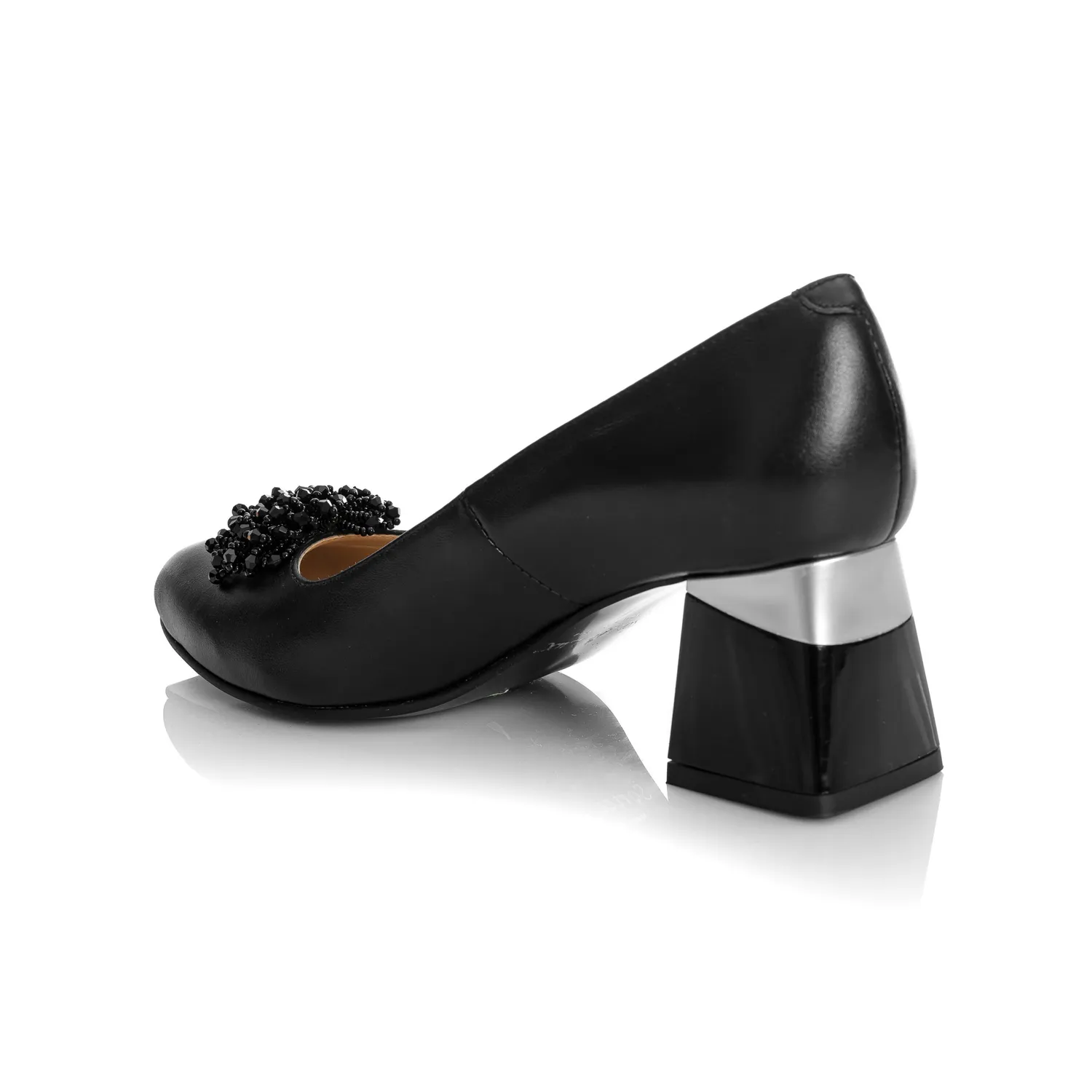 Catinca Shoes A61 N pantofi dama negri piele box clasici