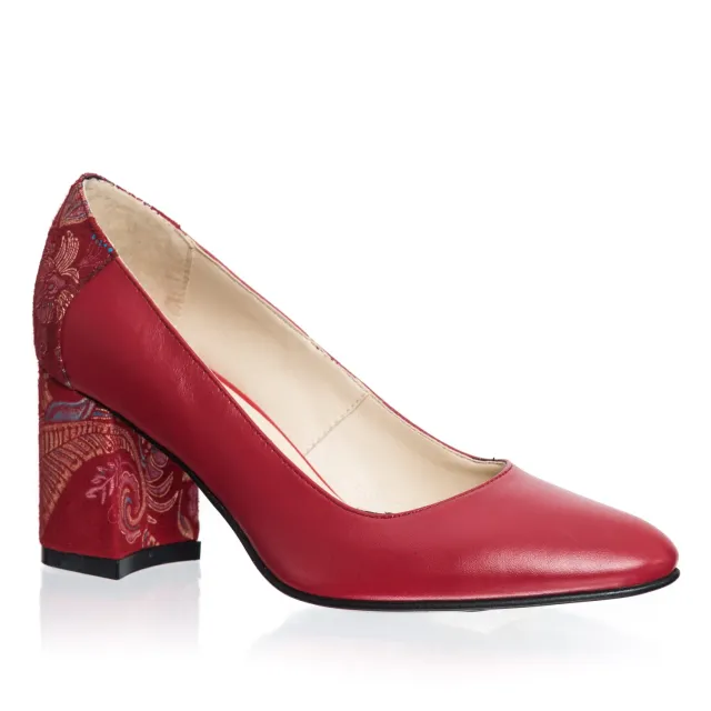Catinca Shoes R12 RSR pantofi piele naturala rosu