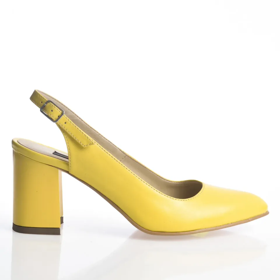 Catinca Shoes V7 GB sandale dama piele galben box