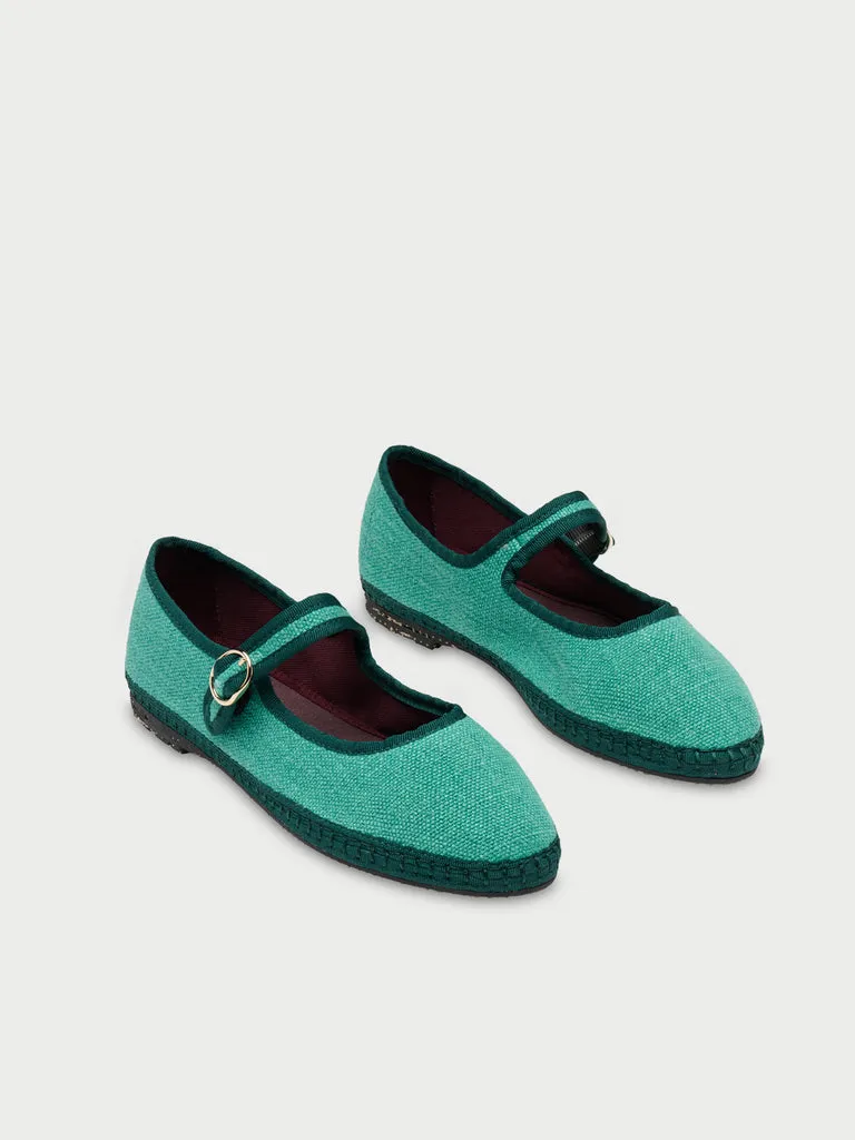 Flagelus Nemo pantofi mary jane in verde