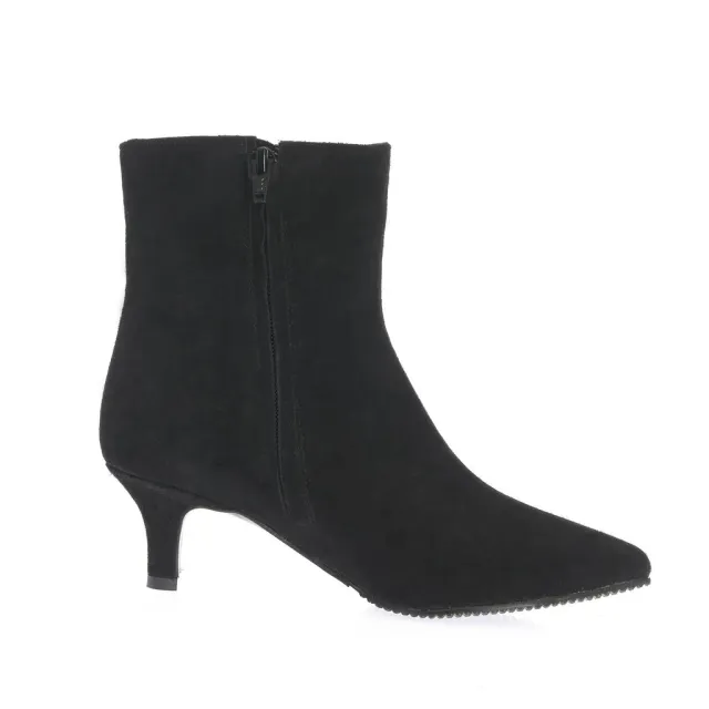 Ana Urbana Selena botine piele intoarsa negre