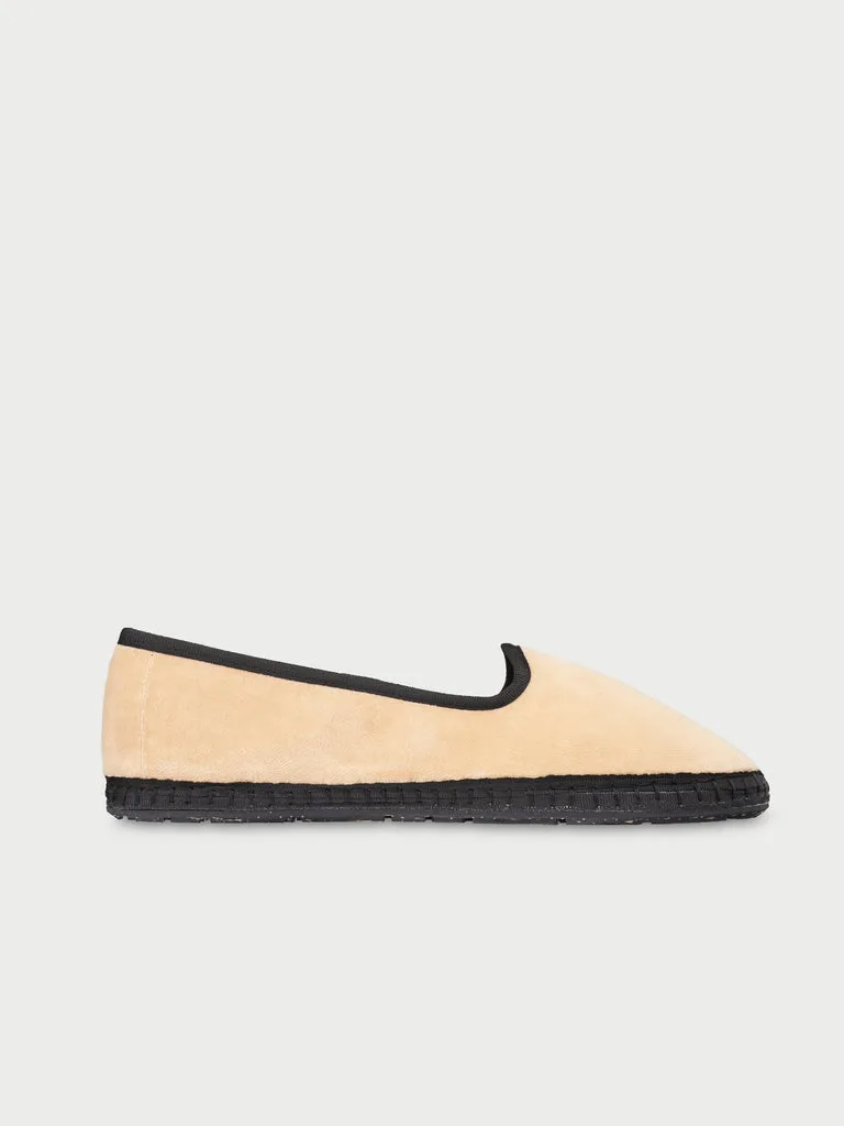 Flagelus Sinai slippers bej catifea