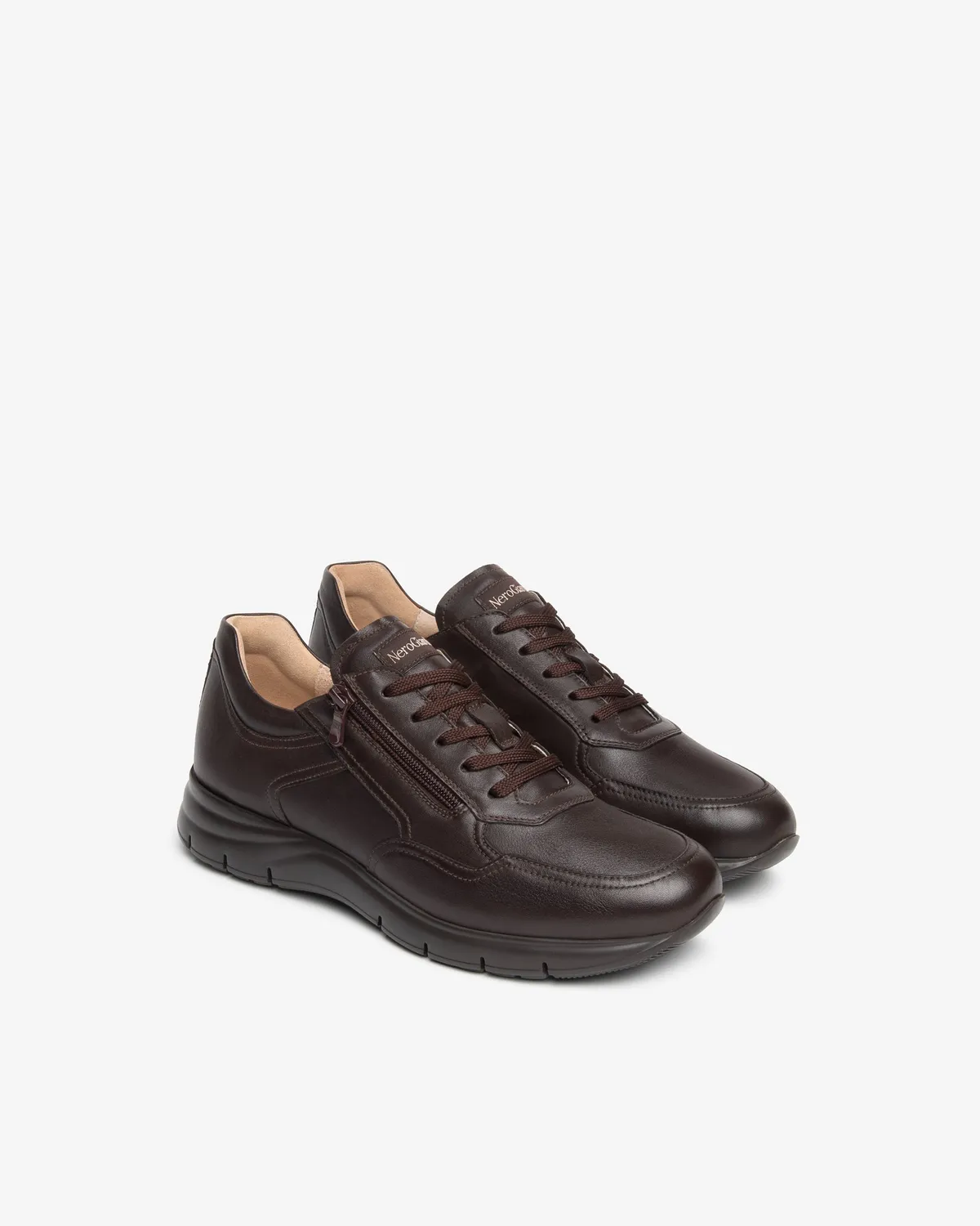 NeroGiardini sneakers barbati piele cu fermoar