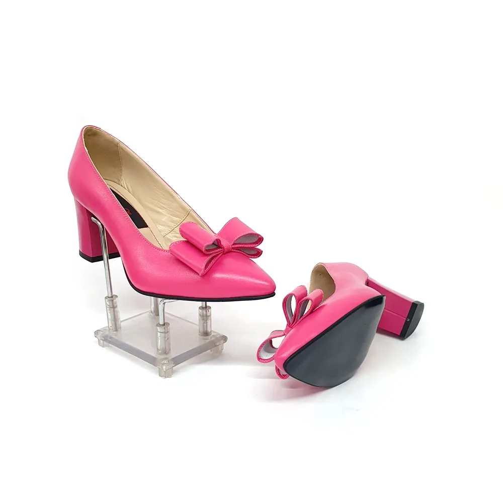 Catinca Shoes A20 RZ pantofi dama piele roz pudrat