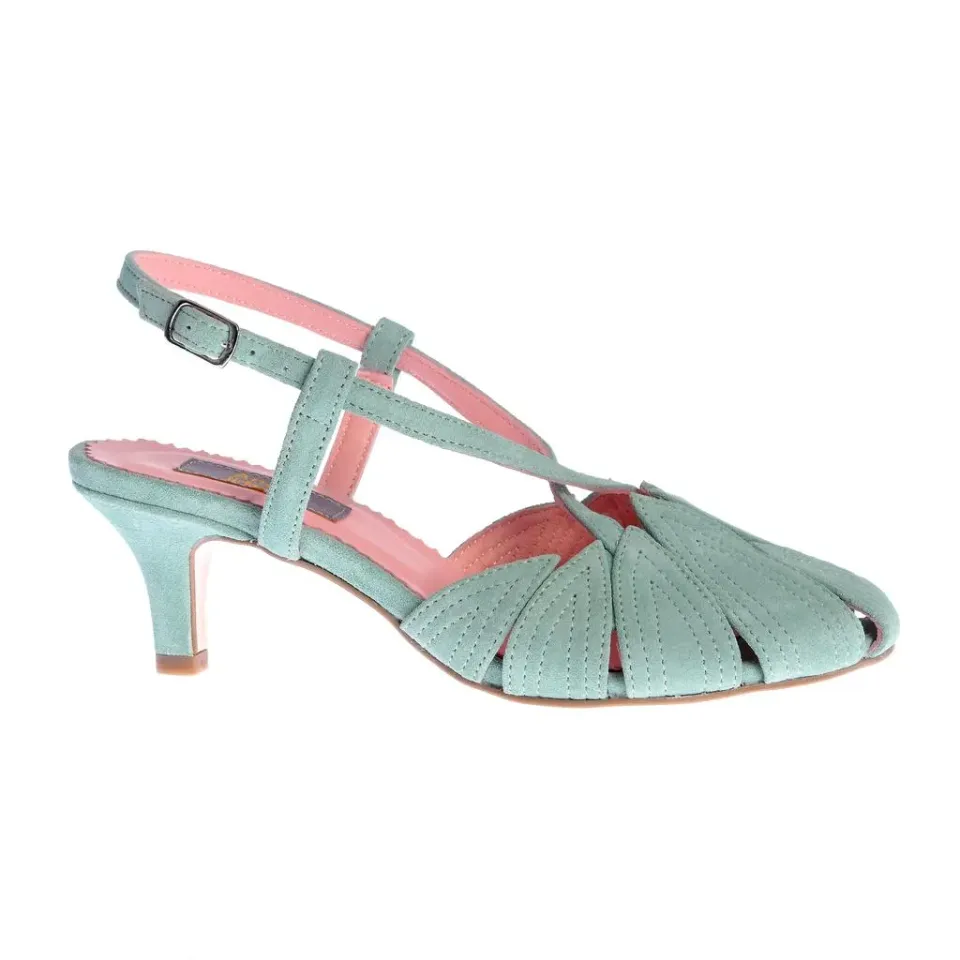 Ana Urbana Shoes Guadalajara sandale verde mentă petală roz