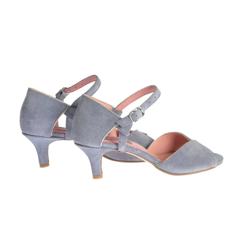 Ana Urbana Shoes Charlotte sandale piele gri-bleo